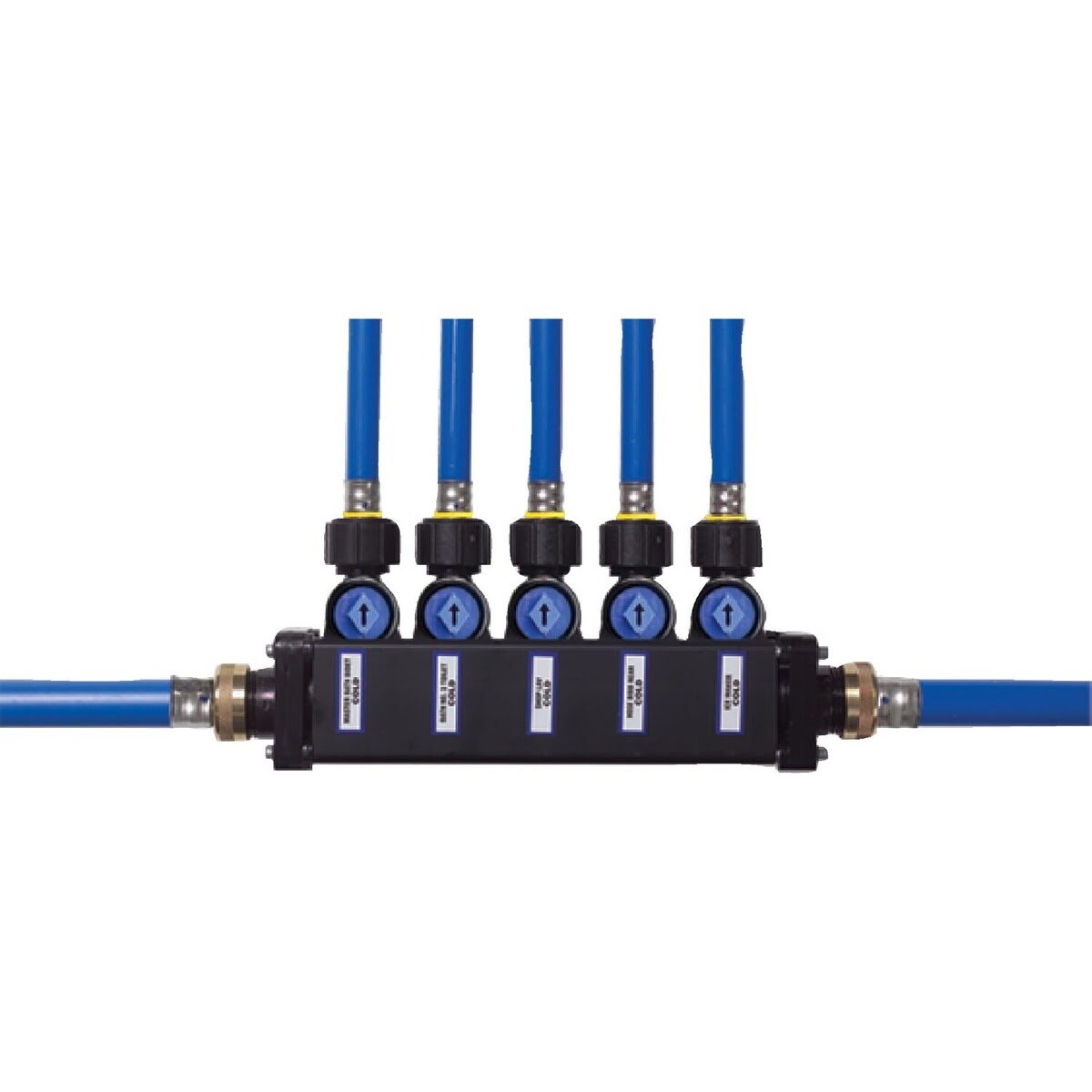Viega 49033 (V5650) PureFlow MiniBloc Zoning Manifold 3 Port 1/2 in Press Connection Polysulfone (1 Each)