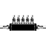 Viega 49043 (V5650) PureFlow MiniBloc 4-Port 1/2 in. Press Zoning Manifold (1 Each) - 3