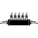 Viega 49063 (V5650) PureFlow MiniBloc 6-Port 1/2 in. Press Zoning Manifold (1 Each) - 3