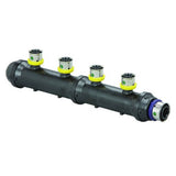 Viega 49206 (V5636.1) PureFlow Press Zero Lead Polymer Manifold 1 in x 1/2 in 6 Outlet Closed