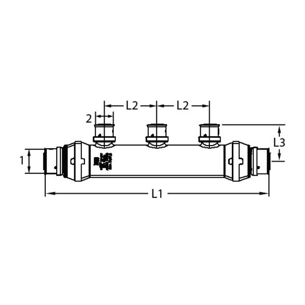 Viega 49258 (V5636) PureFlow Press Zero Lead Polymer Manifold 8 Outlet 1 in x 1 in x 1/2 in - 2