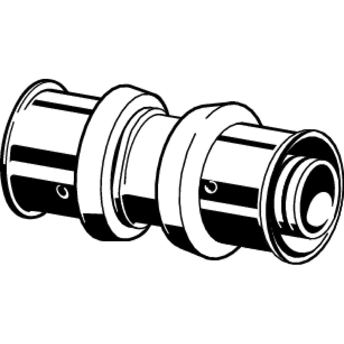 Viega 49404 (V5615) PureFlow Press 3/4 in. x 3/4 in. Polymer Coupling (1 Each) - 3