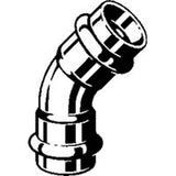 Viega 77033 (2926) ProPress 45 Degree P x P Copper Press Elbow 1-1/4 in. - 4