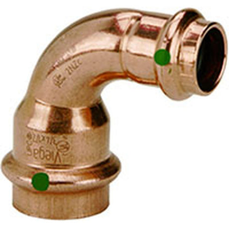 Viega 77330 (2916.3) 1 in. x 3/4 in. ProPress Copper 90 Degree Reducing Elbow Press x Press (1 Each)