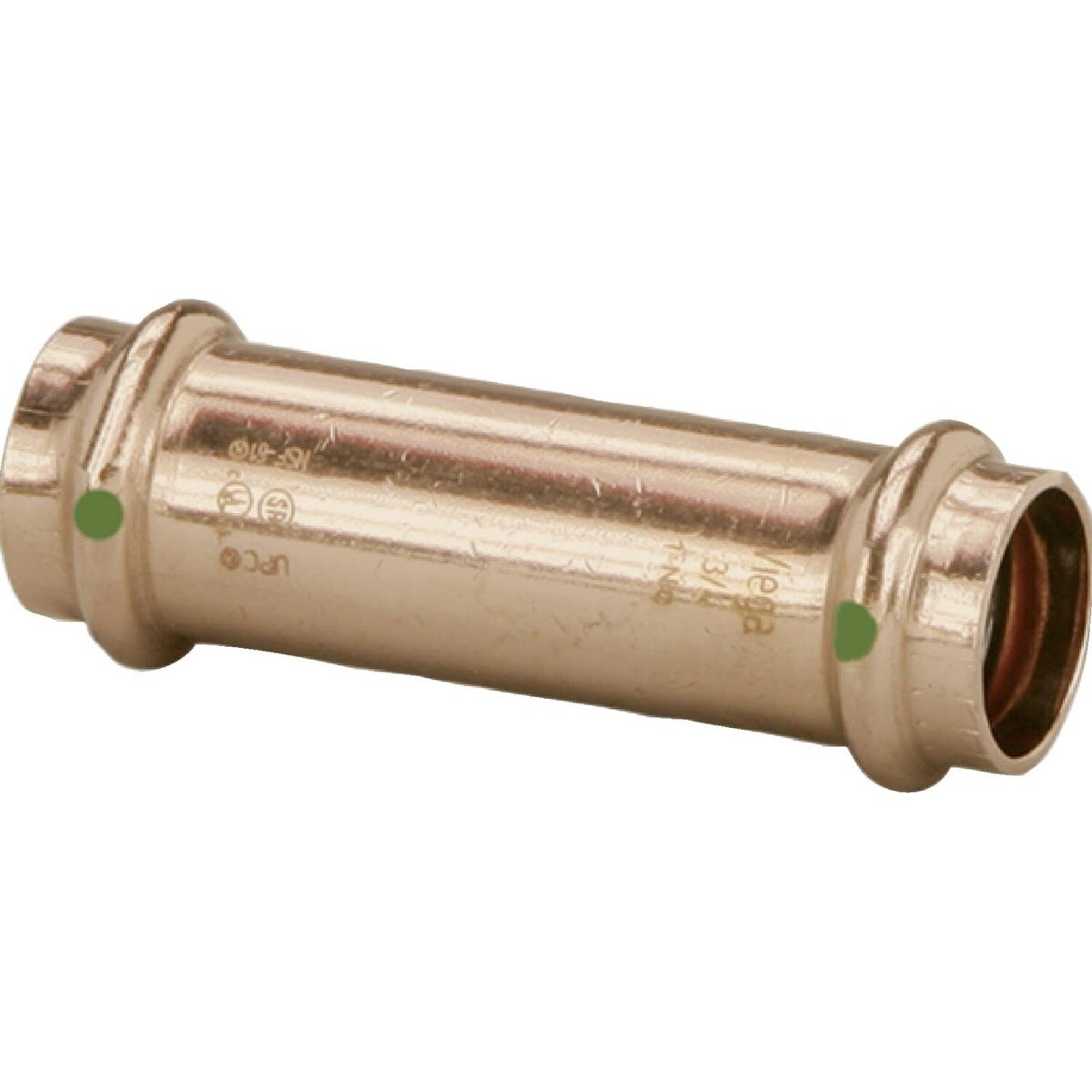Viega 79025 (2915.5) ProPress Extended Coupling No Stop 1-1/2 in x 1-1/2 in Copper