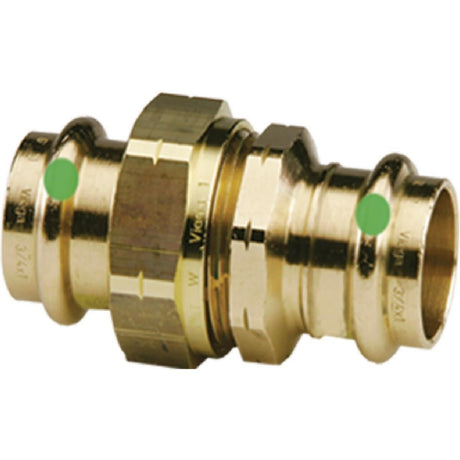Viega 79130 (2960ZL) 3/4 in. x 3/4 in. ProPress Zero Lead Bronze Press Union (1 Pack)