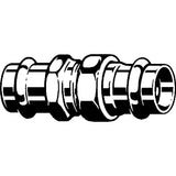 Viega 79150 (2960ZL) ProPress 2 in. x 2 in. Zero Lead Bronze Press Union (1 Each) - 2