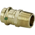 Viega 79290 (2911ZL) 2 in ProPress x 2 in MPT Bronze Press Adapter (1 Each)