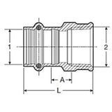 Viega 79350 (2912ZL) 1 1/4 in Press x 1 1/4 in FPT Bronze ProPress Adapter (1 Each) - 2