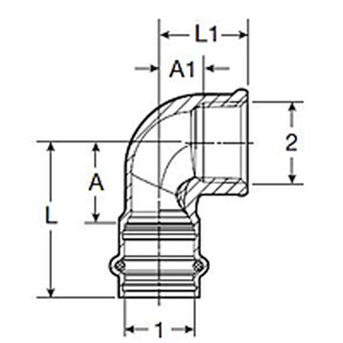 Viega 79525 (2914.2ZL) ProPress 1/2 in Press x 1/2 in FPT 90 Degree Zero Lead Bronze Elbow (1 Each) - 2