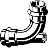 Viega 79635 (2917.3ZL) ProPress Vent Elbow 1/2 in. Press x 1/2 in. Press x 1/8 in. FPT - 2