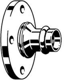 Viega 79695 (2959.5ZL) ProPress 2 in. Bronze Adapter Flange Press x 4 in. Bolt Pattern (2 Piece) - 2