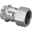 Viega 80115 (4012) ProPress 316 Stainless Steel Press x FPT Adapter 1-1/2 in (1 Pack)