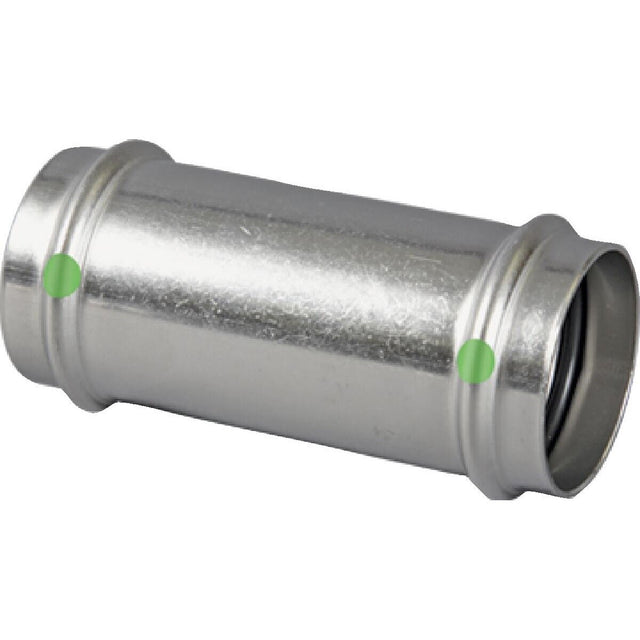 Viega 80280 (4015) ProPress 316 Stainless Steel Coupling with Stop 1-1/4 in. Press x Press (1 Pack)