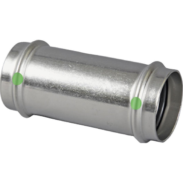Viega 80325 (4015.5) ProPress 316 1-1/4 in. x 1-1/4 in. 316 Stainless Steel Press Coupling No Stop (1 Each)