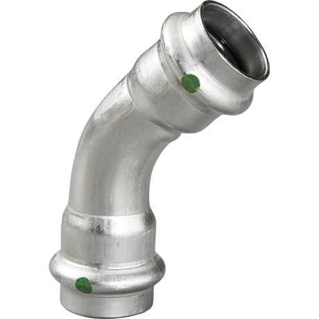 Viega 80445 (4026) ProPress 316 1/2 in. x 1/2 in. 45 Degree 316 Stainless Steel Press Elbow (1 Each)