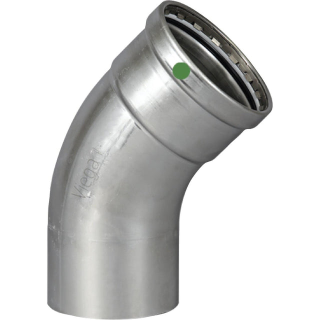 Viega 80535 (4026.1) ProPress 316 1/2 in 45 Degree Street Elbow 316 Stainless Steel