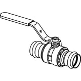 Viega 81097 (4075) 1-1/4 in. ProPress 316 Full Port Ball Valve (1 Each) - 2