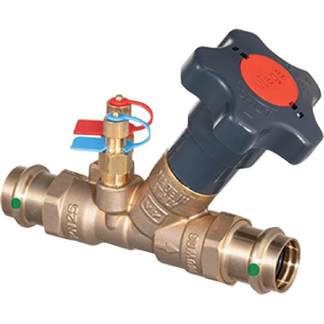 Viega 82130 (2980ZL) ProPress 1-1/2 in. Brass Manual Balancing Valve with Test Port (1 Each)