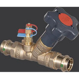Viega 82130 (2980ZL) ProPress 1-1/2 in. Brass Manual Balancing Valve with Test Port (1 Each) - 2