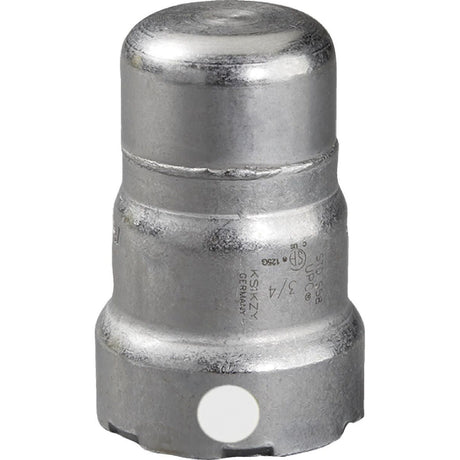 Viega 84100 (5956) MegaPress FKM 1/2 in. Carbon Steel Press Cap (1 Each)