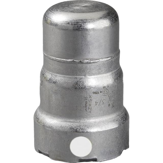 Viega 84115 (5956) MegaPress FKM 1-1/4 in. Carbon Steel Press Cap with Zinc-Nickel Coating (1 Each)
