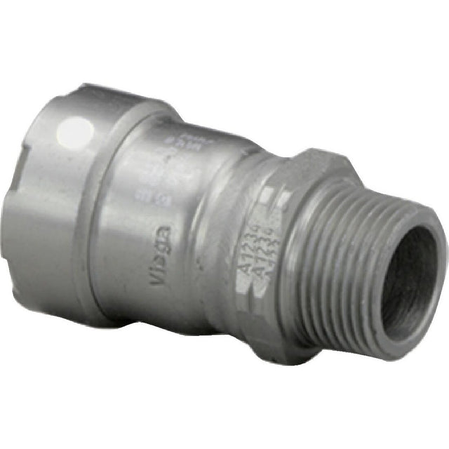 Viega 84250 (5911) MegaPress FKM 3/4 in. Press x 3/4 in. MPT Carbon Steel Adapter (1 Each)