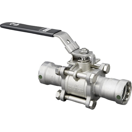 Viega 86535 (5175.8) MegaPress 316 3-Piece Ball Valve 3/4 in. Press x 3/4 in. Press (1 Each)