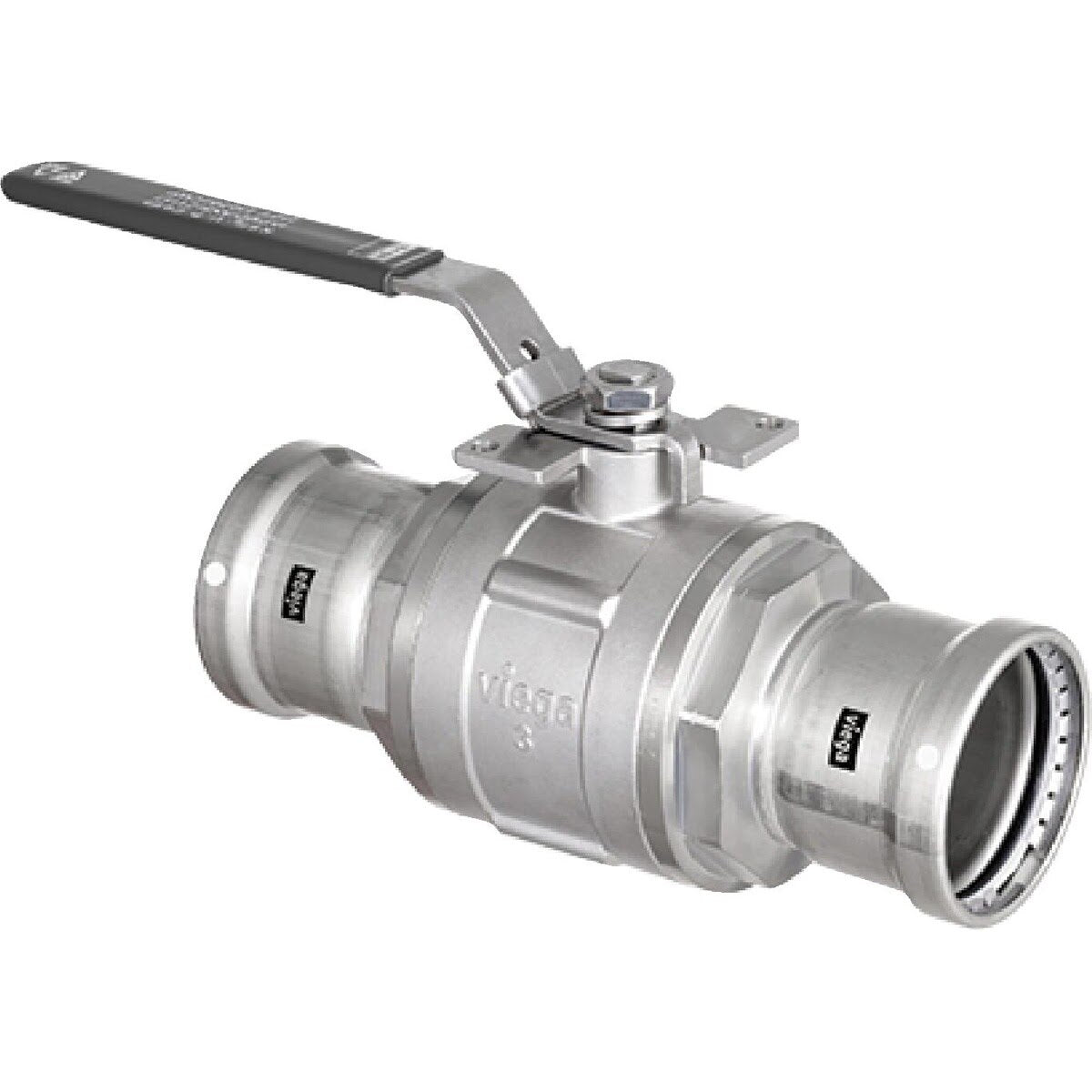 Viega 86825 (4170XL) 3 in. MegaPress 304 SS FKM Full Port Ball Valve (1 Each)