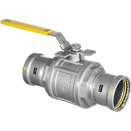 Viega 86845 (6675XL) 3 in x 3 in MegaPressG Carbon Steel Press Gas Ball Valve (1 Pack)