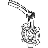 Viega 87685 (5179.8) MegaPress 316 Stainless Steel 316 LUG Type Butterfly Valve 4 in. (1 Each) - 2