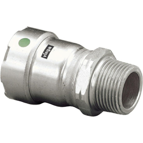 Viega 90255 (5111) MegaPress 316 2 in Press x 2 in MPT Stainless Steel Adapter (1 Each)