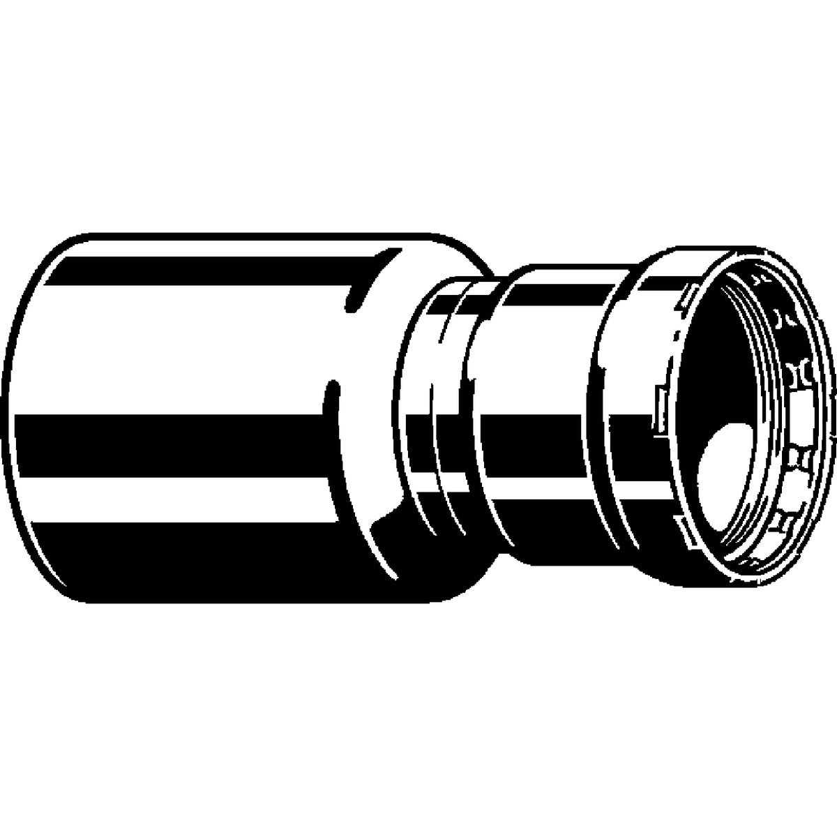 Viega 90375 (5115.1) MegaPress 316 Stainless Steel Press Reducer 1-1/2 in x 1 in (1 Pack) - 2