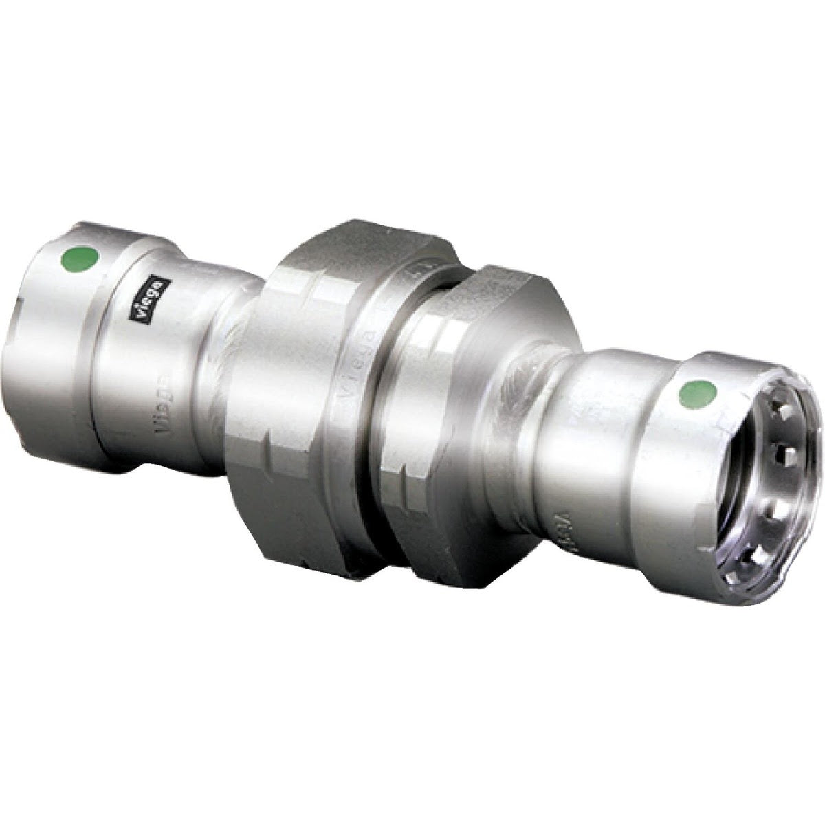 Viega 90430 (5160) MegaPress 316 1-1/2 in. x 1-1/2 in. Stainless Steel Press Union (1 Pack)