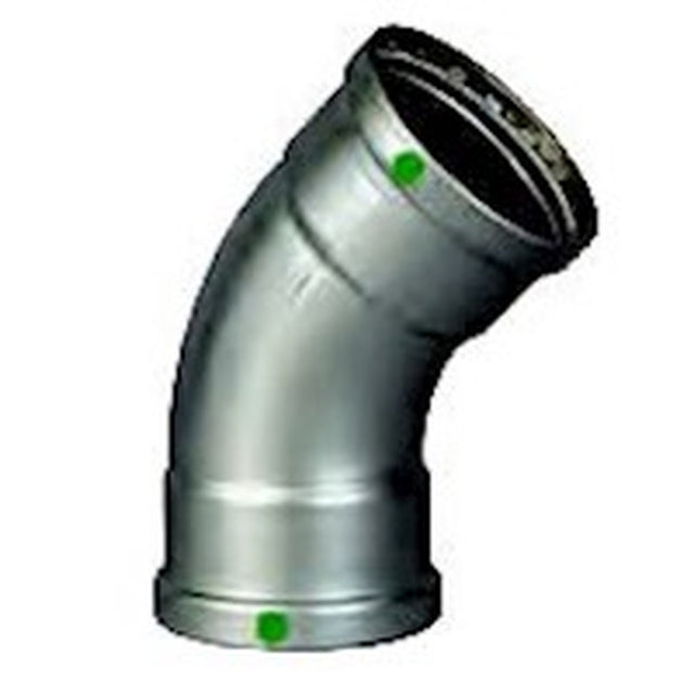 Viega 90530 (5126XL) MegaPress 316 45 Degree Press Elbow 2-1/2 in. P x P (1 Each)