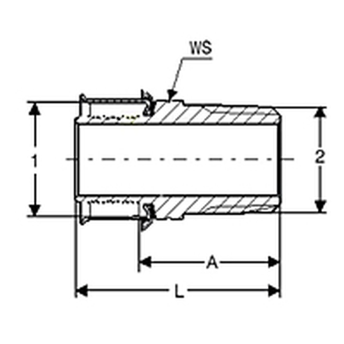 Viega 90556 (2811ZL) 1 in. Press x 3/4 in. MPT Zero Lead Bronze Adapter - 2