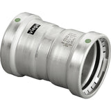 Viega 90655 (5115XL) MegaPress 316 4 in x 4 in Stainless Steel Press Coupling with Stop (1 Each)