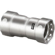 Viega 91115 (6815) MegaPress 316 Stainless Steel Press Coupling with Stop 1 1/4 in x 1 1/4 in (1 Pack)