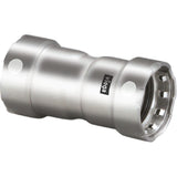 Viega 91120 (6815) 1-1/2 in. x 1-1/2 in. 316 Stainless Steel MegaPress Press Coupling with Stop (1 Each)