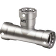 Viega 91665 (6818) MegaPress 316 FKM 316 Stainless Steel Press Tee 1-1/2 x 1-1/2 x 3/4 in. (1 Pack)
