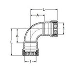 Viega 91700 (6816) MegaPress 316 FKM 3/4 in x 3/4 in 90 Degree Press Elbow (1 Each) - 2