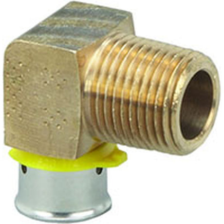 Viega 92525 (2814ZL) PureFlow Press 90 Degree Zero Lead Bronze Elbow Press x MPT 1/2 in. x 3/4 in. (1 Each)