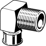 Viega 92540 (2814ZL) PureFlow Press 3/4 in. Press x 3/4 in. MPT 90 Degree Bronze Elbow (1 Each) - 2