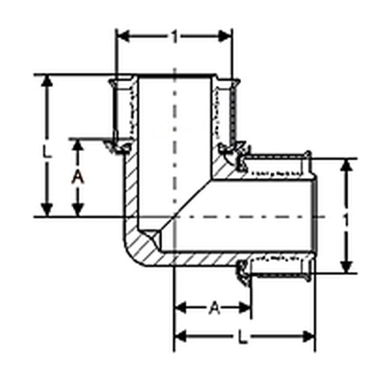 Viega 93540 (2816ZL) PureFlow Press 3/4 in x 3/4 in 90 Degree Zero Lead Bronze Elbow (1 Each) - 2