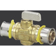 Viega 94521 (2842.2ZL) 1/2 in. PureFlow Press Zero Lead Brass Ball Valve (1 Each)