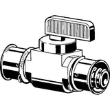Viega 94521 (2842.2ZL) 1/2 in. PureFlow Press Zero Lead Brass Ball Valve (1 Each) - 2