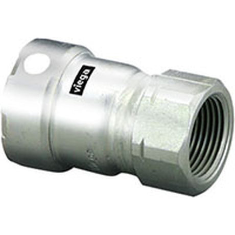 Viega 95265 (4112) MegaPress 304 Stainless Steel Adapter 3/4 in Press x 3/4 in FPT Female Pipe Thread (1 Each)