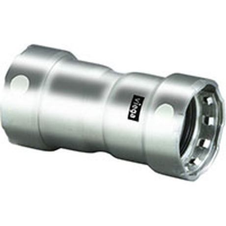 Viega 95305 (4115) MegaPress 304 Stainless Steel Press Coupling with Stop 2 in. P x P (1 Each)