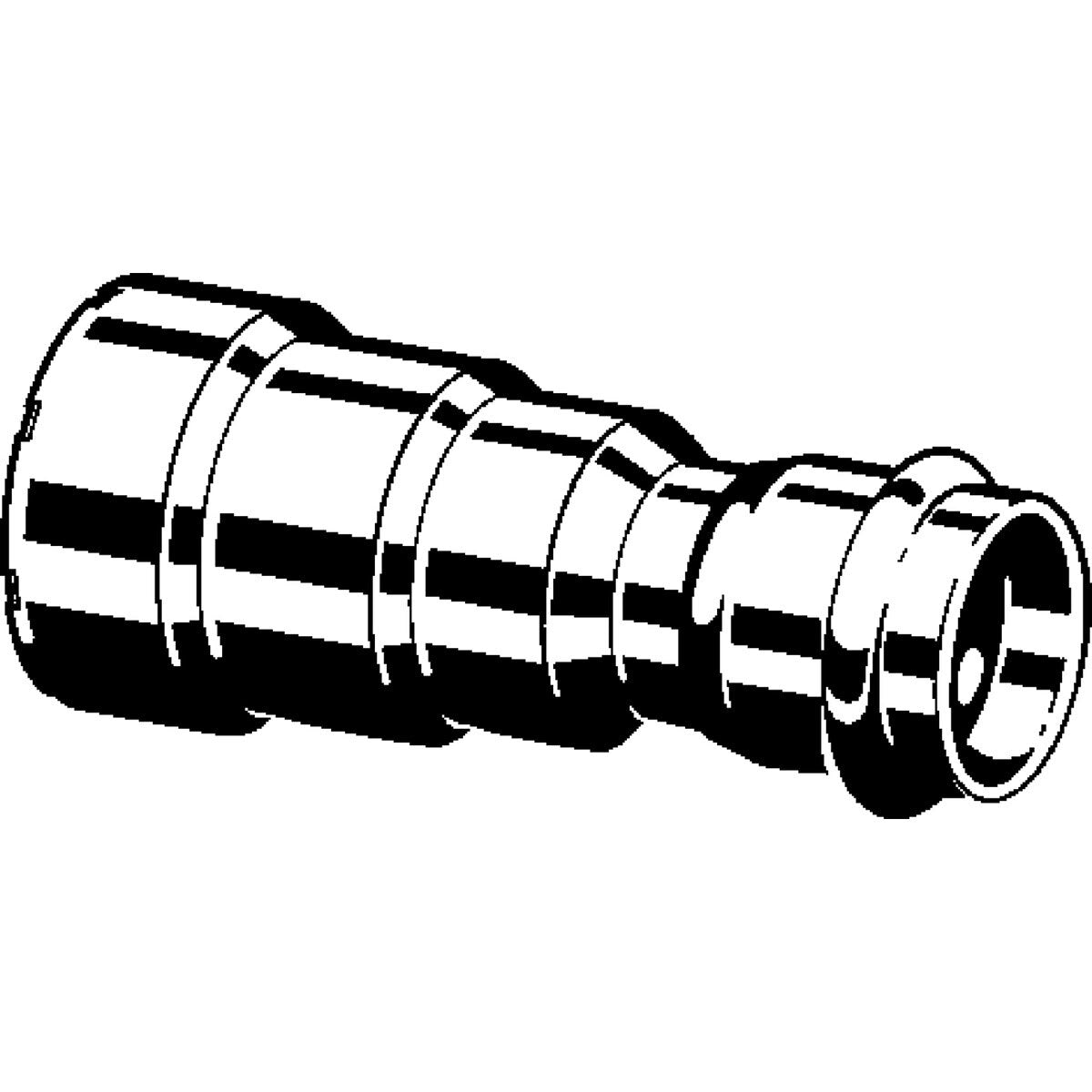 Viega 95465 (4113) 1/2 in. IPS x 1/2 in. CTS MegaPress Transition Coupling (1 Pack) - 2