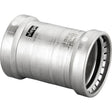 Viega 95670 (4115.5XL) MegaPress 304 FKM 4 in. x 4 in. Press Stainless Steel Coupling No Stop (1 Each)